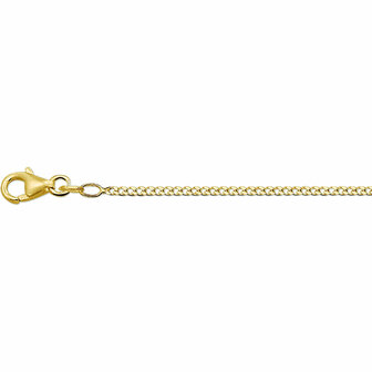 14k gouden gourmet collier 1.7 mm breed en 45 cm lang