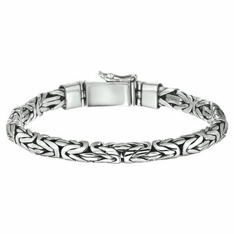Zilveren armband oxi koningsschakel 6 mm