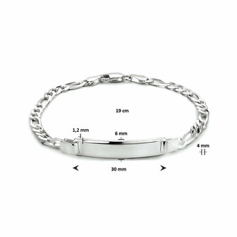 Zilveren dames armband met vingerafdruk