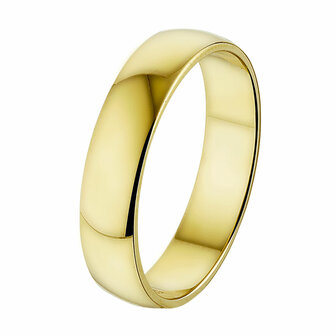 gouden ring met vingerafdruk 5 mm