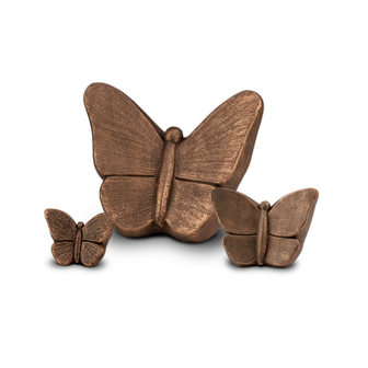 Keramische vlinder urnen