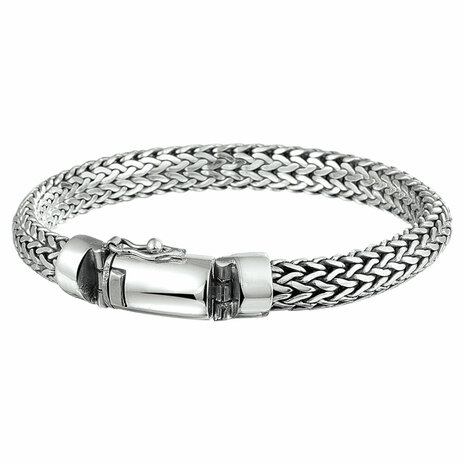Zilveren armband oxi vossestaart 8 mm