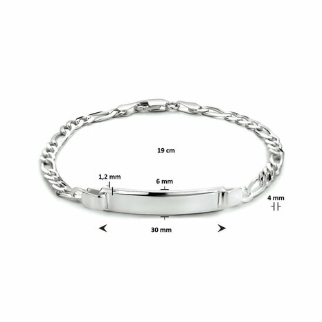 Zilveren dames armband met vingerafdruk